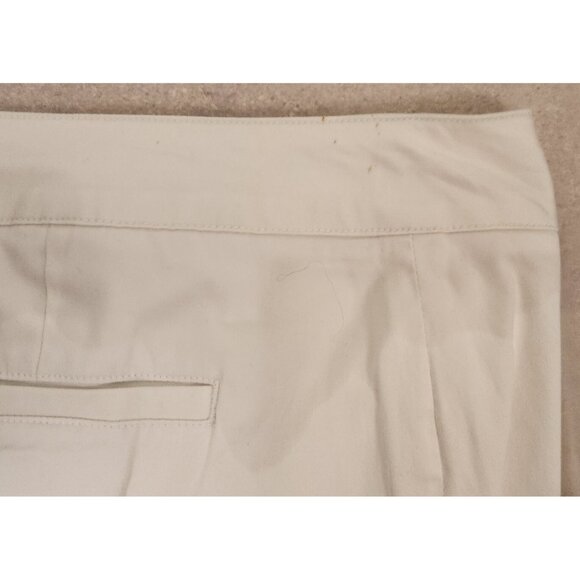 NEW Coldwater Creek Pants Size 14 Sateen Crop White NWT‎ See Description - Picture 8 of 11